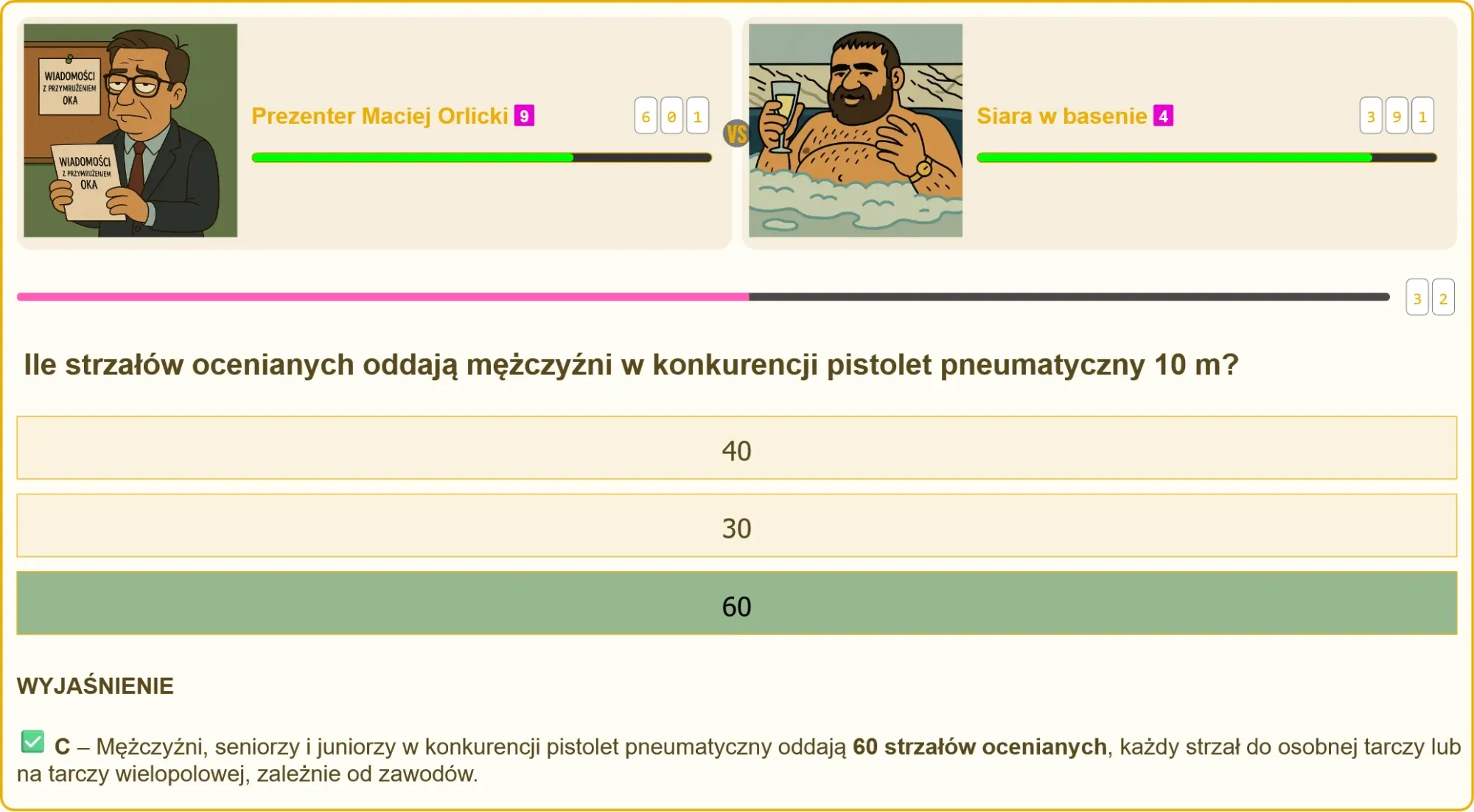 Tarcza strzelecka z widocznymi śladami po strzałach