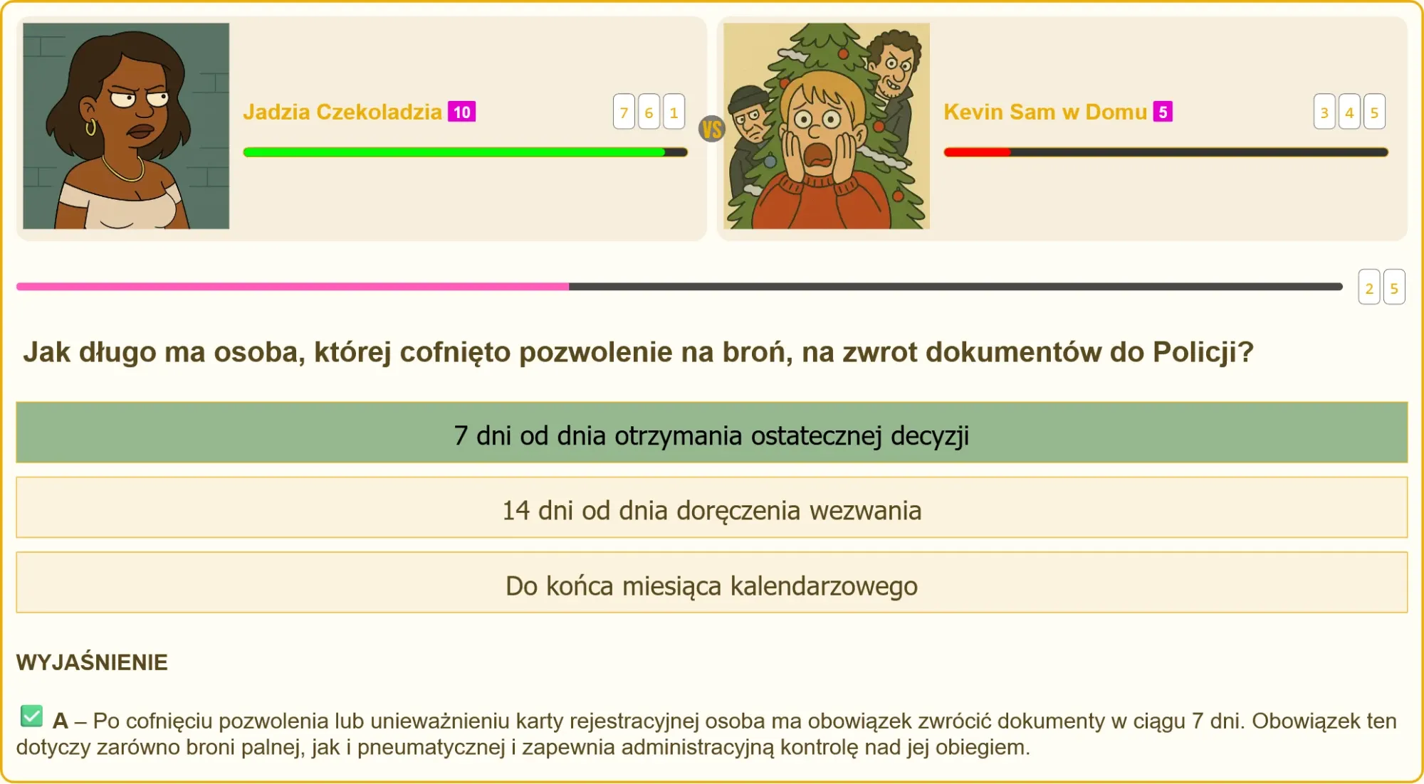 Termin zwrotu dokumentów po cofnięciu pozwolenia na broń