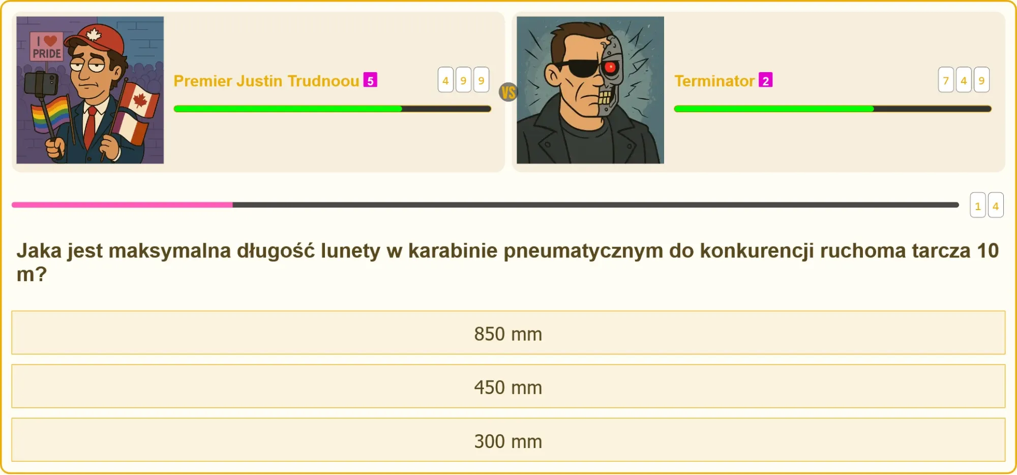 Karabin pneumatyczny z lunetą na tle ruchomej tarczy
