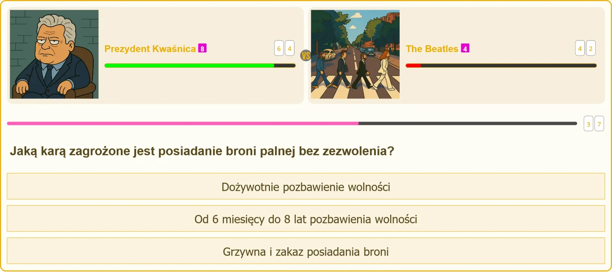 Ilustracja przedstawiająca wagę sprawiedliwości i broń palną