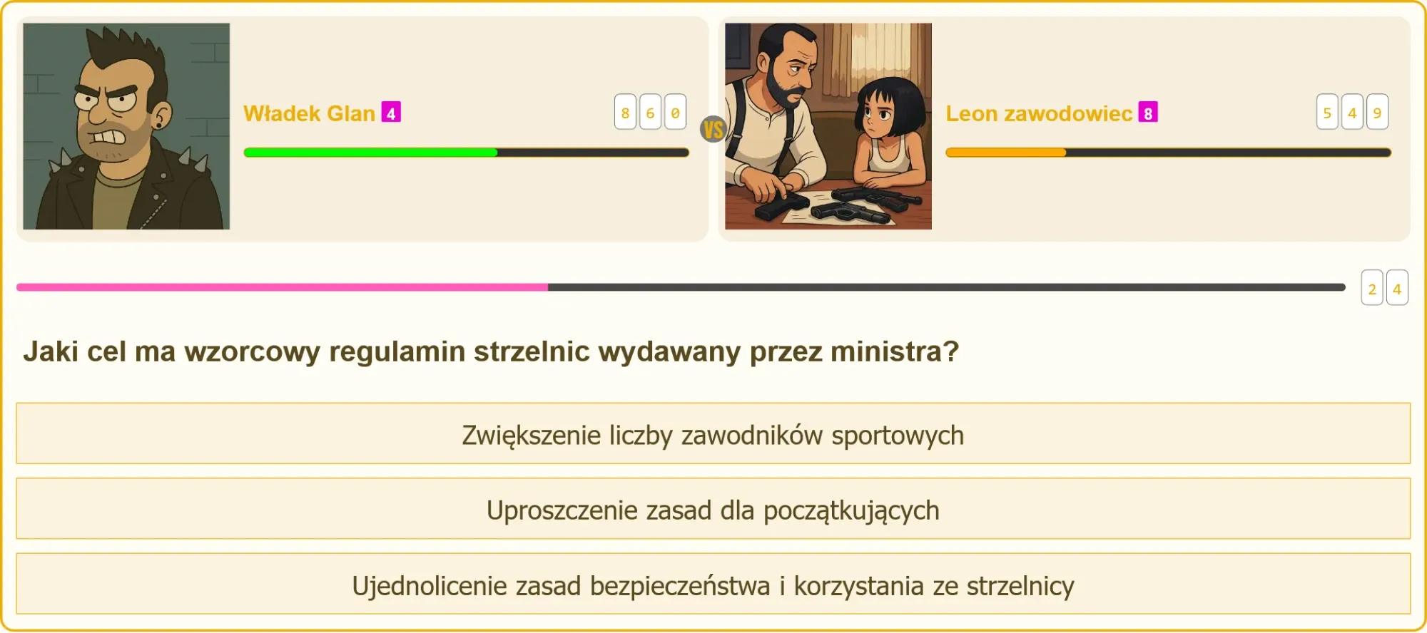 Strzelec analizujący regulamin strzelnic