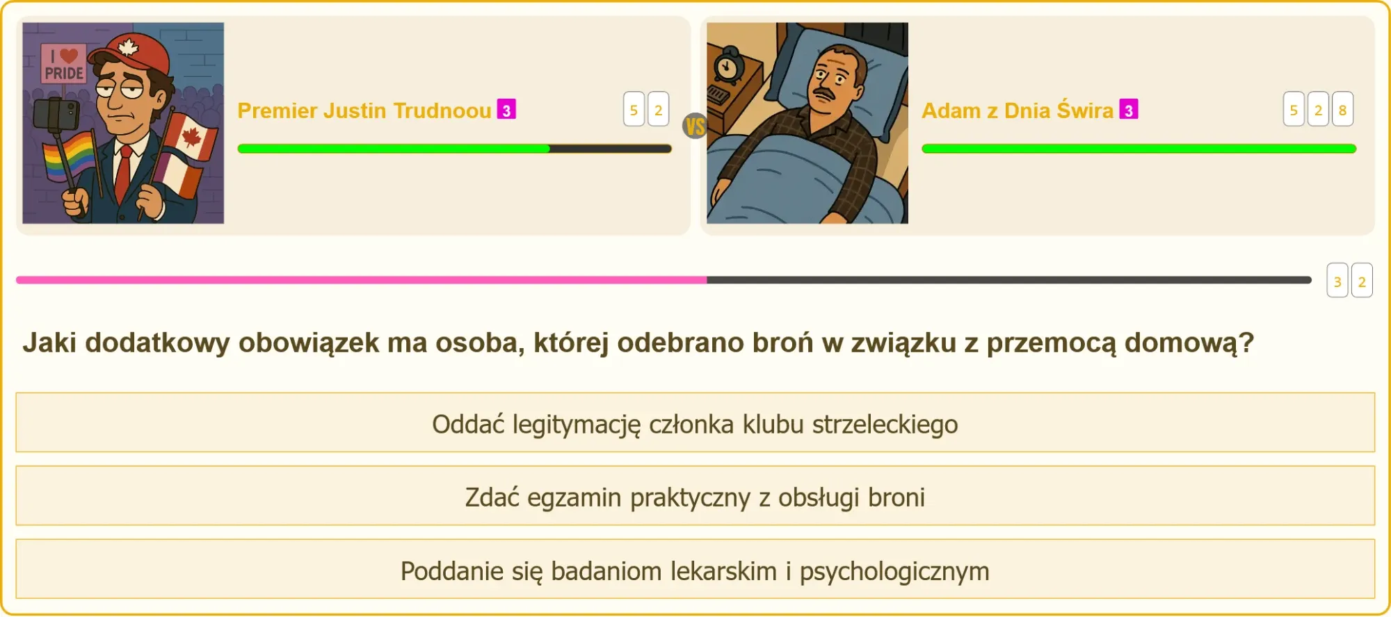Osoba zdająca egzamin na patent strzelecki