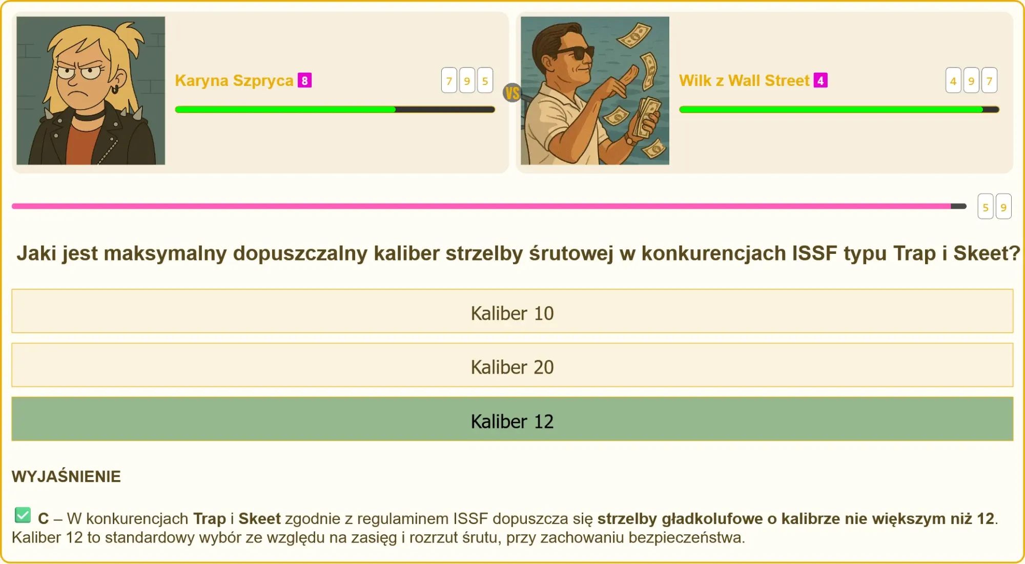 Porównanie śrutu w kalibrze 12 i 20