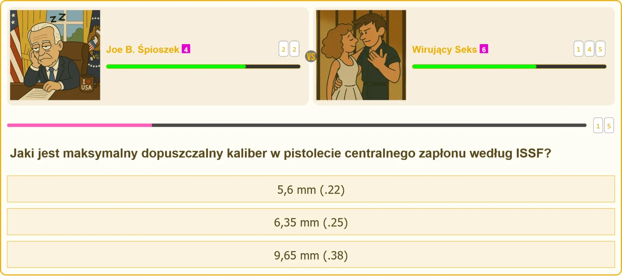 Pistolet centralnego zapłonu na tle strzelnicy