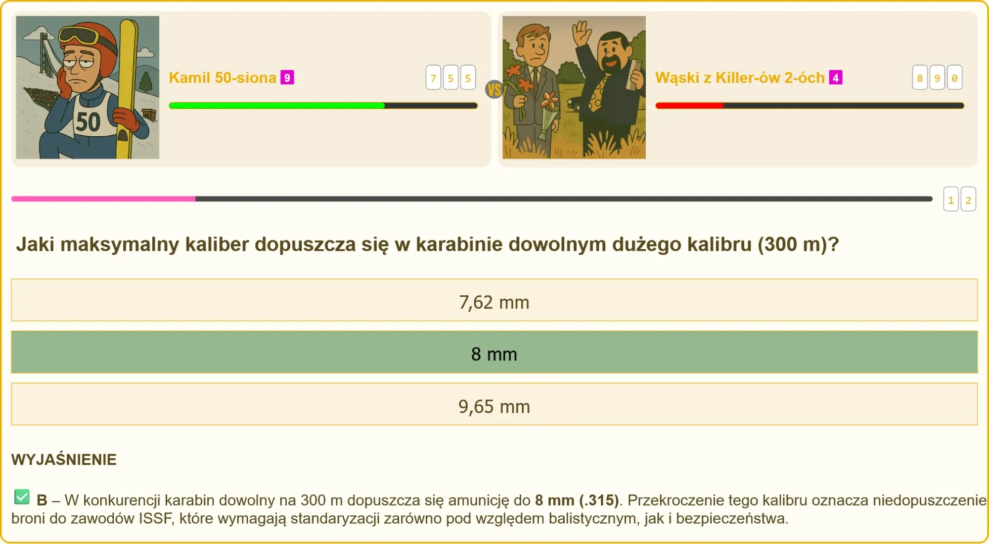Porównanie amunicji różnych kalibrów