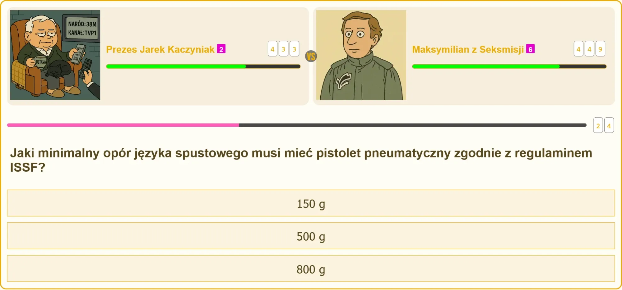 Pistolet pneumatyczny z oznaczeniem minimalnego oporu spustu