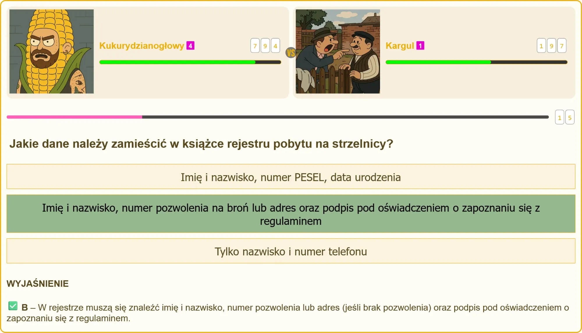 Egzamin na patent strzelecki - pytania testowe