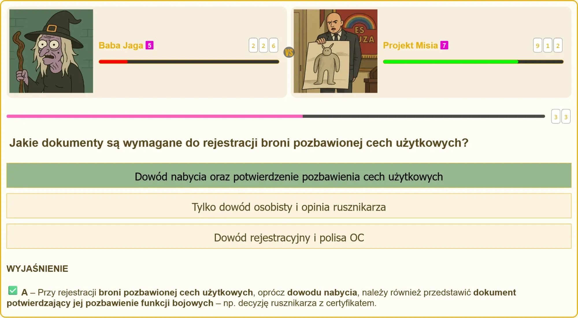 Dokumenty wymagane do rejestracji broni pozbawionej cech użytkowych