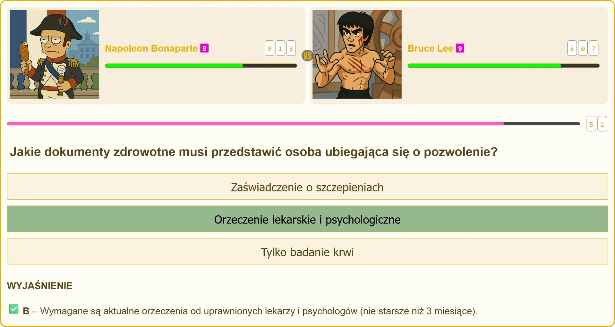 Wymagane dokumenty zdrowotne na patent strzelecki