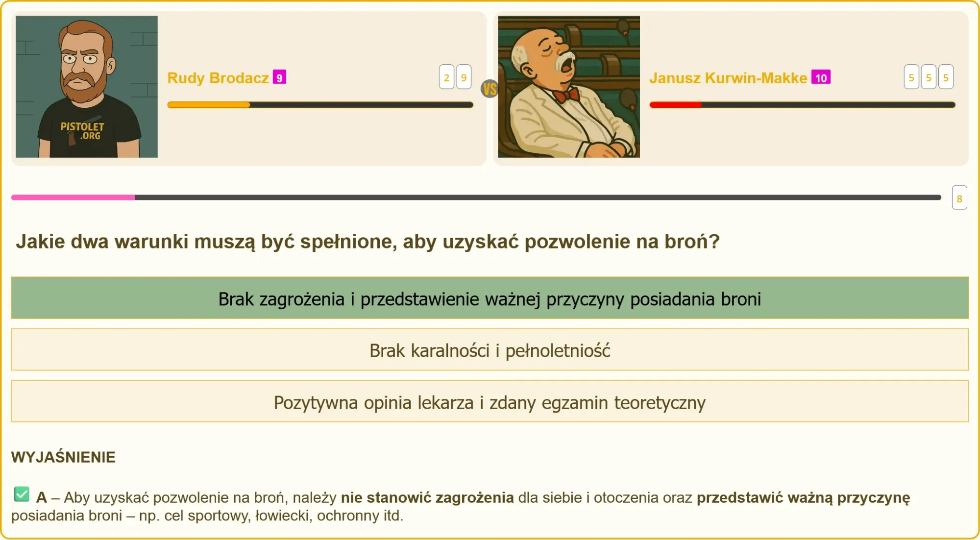 Egzamin na patent strzelecki – pytania testowe