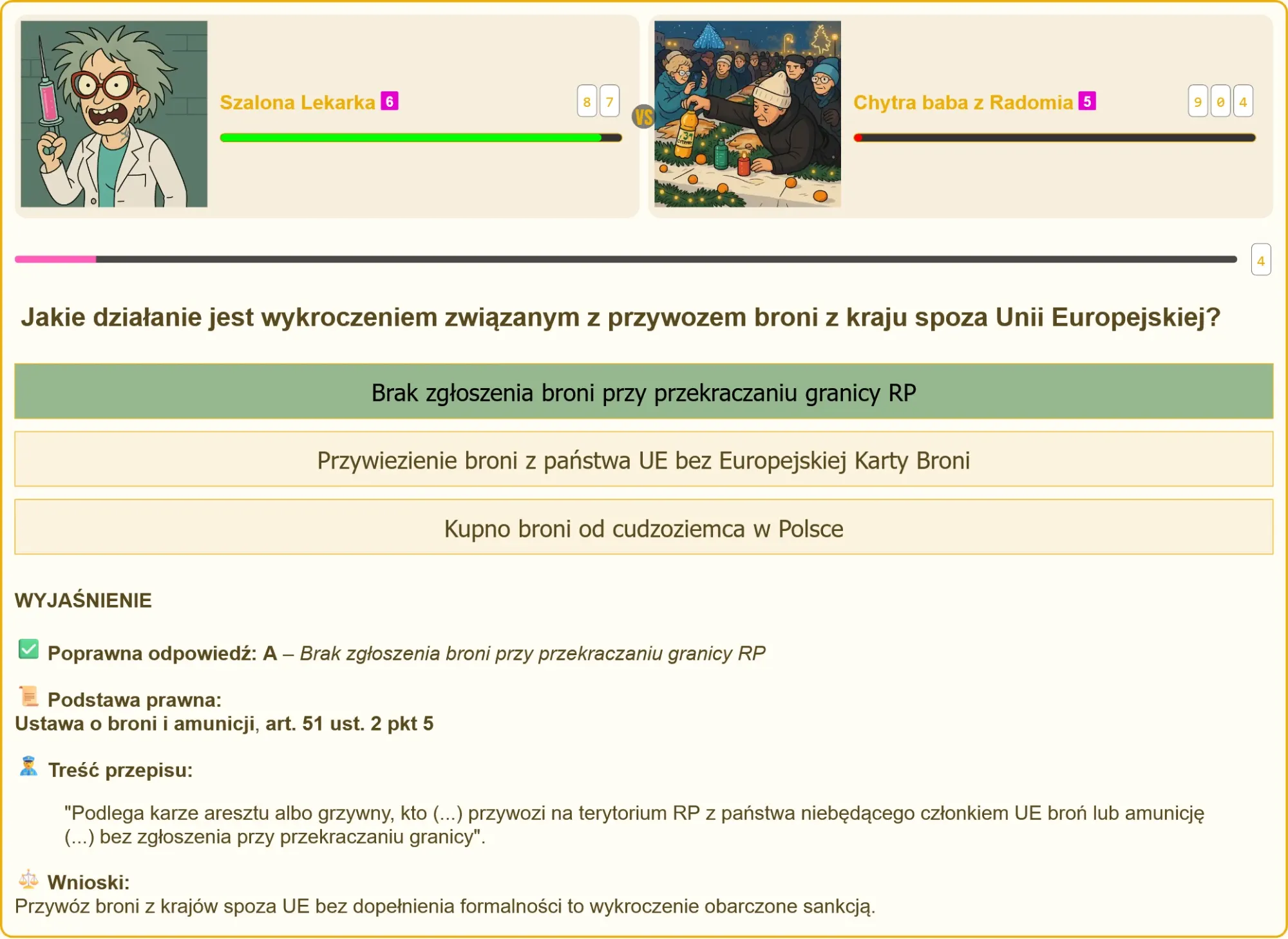 Wykroczenie przy przywozie broni z kraju spoza UE