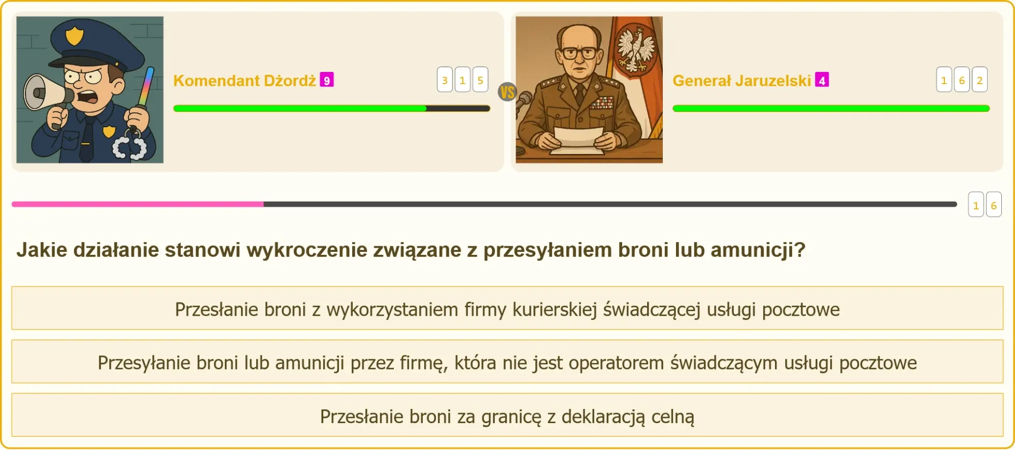Pojedynek na patent strzelecki – Komendant Dżordż vs Generał Jaruzelski