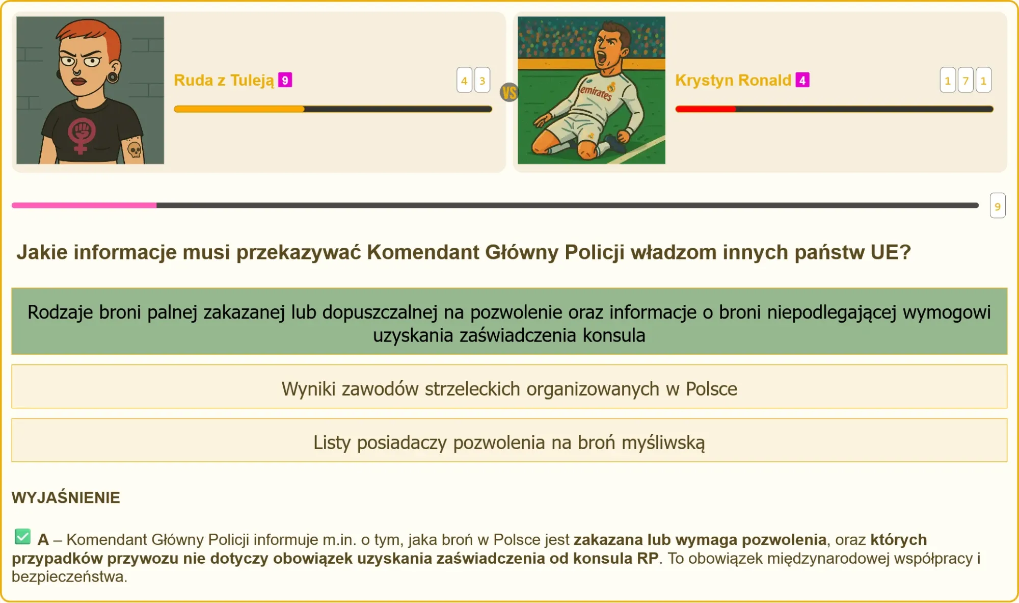 Rodzaje broni zakazanej w Polsce