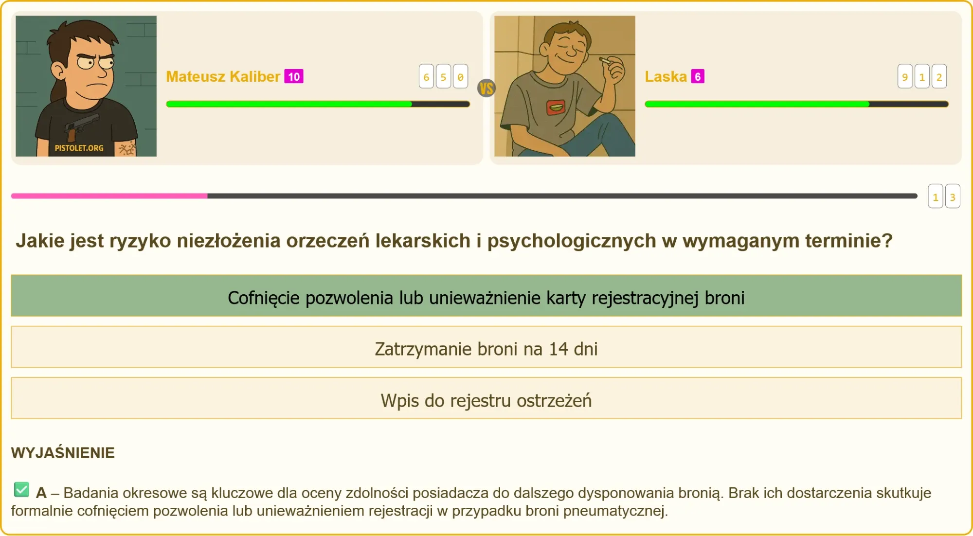 Pozwolenie na broń a badania lekarskie i psychologiczne