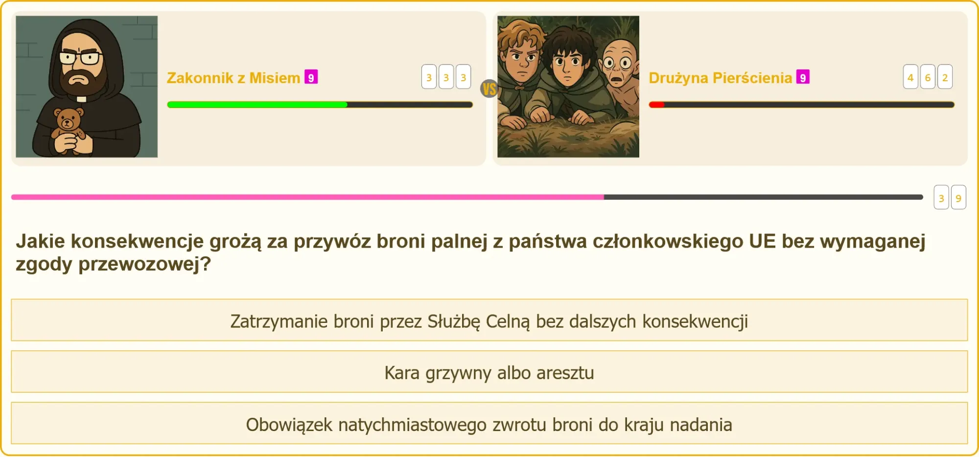 Pojedynek wiedzy na temat przepisów o broni palnej