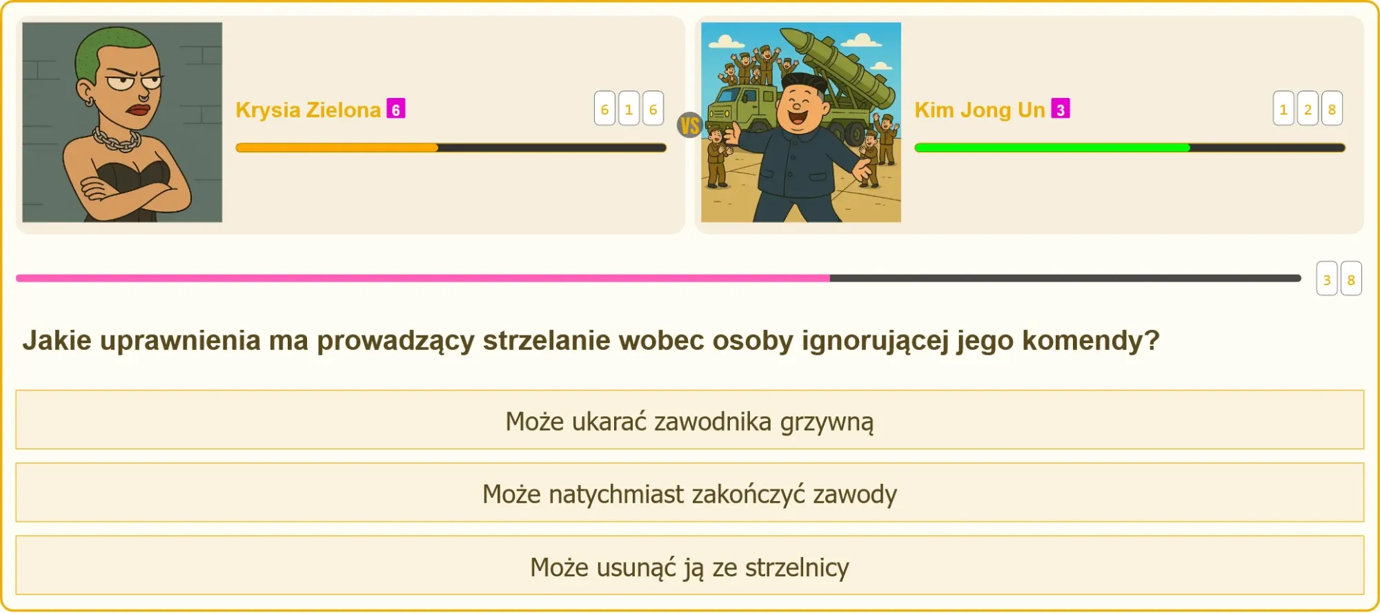 Prowadzący strzelanie wydający komendy na strzelnicy