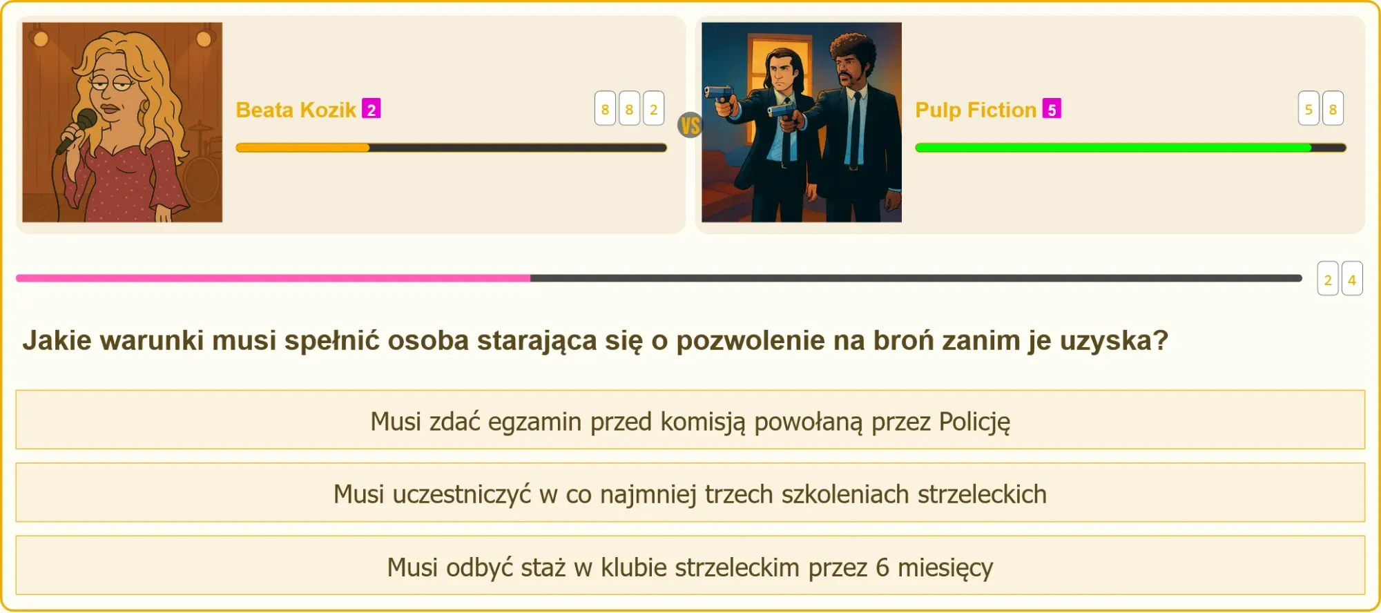 Egzamin na patent strzelecki przed komisją Policji