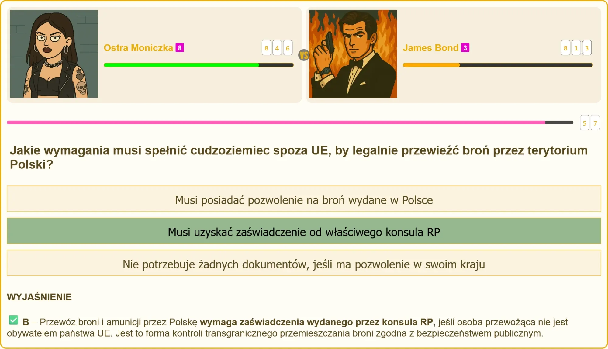 Egzamin na patent strzelecki – pytanie o przewóz broni przez cudzoziemców