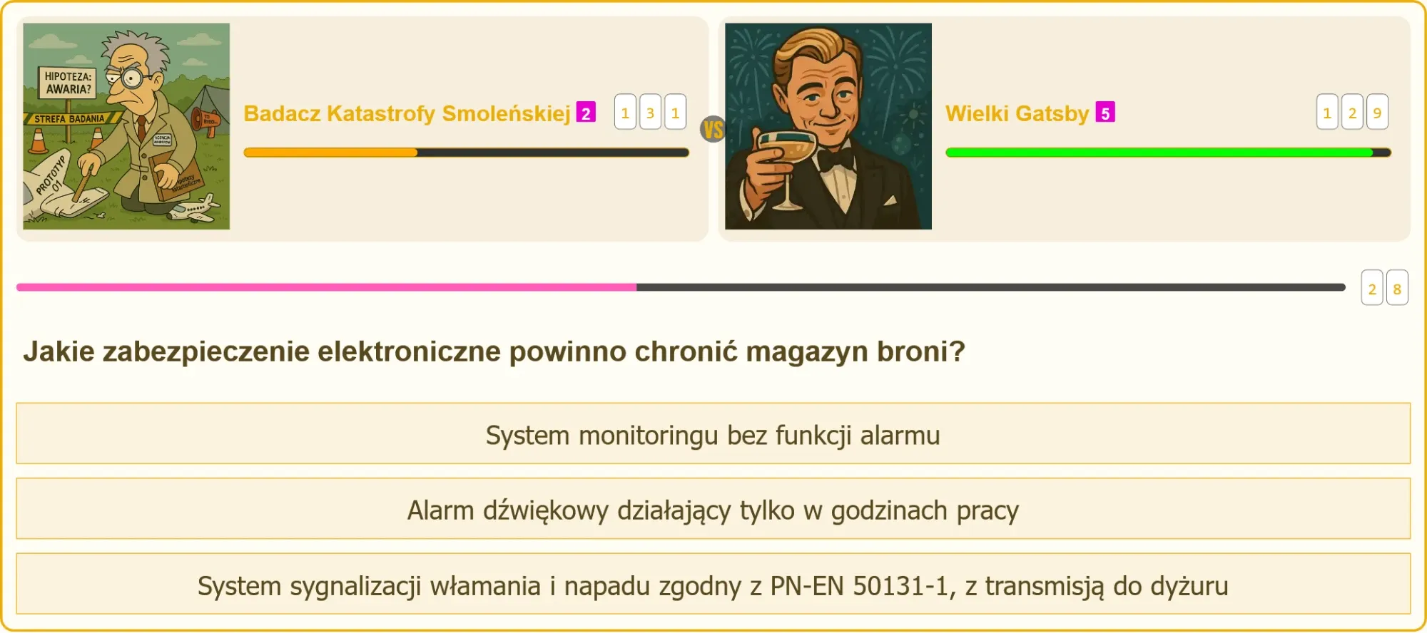 Magazyn broni z systemem alarmowym