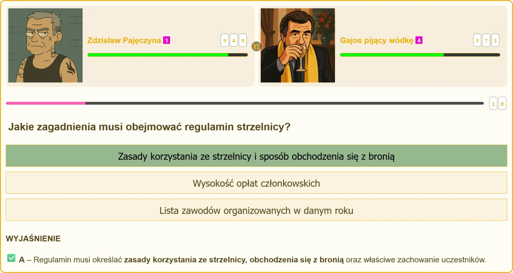 Schemat zasad bezpieczeństwa na strzelnicy zgodny z ustawą o broni