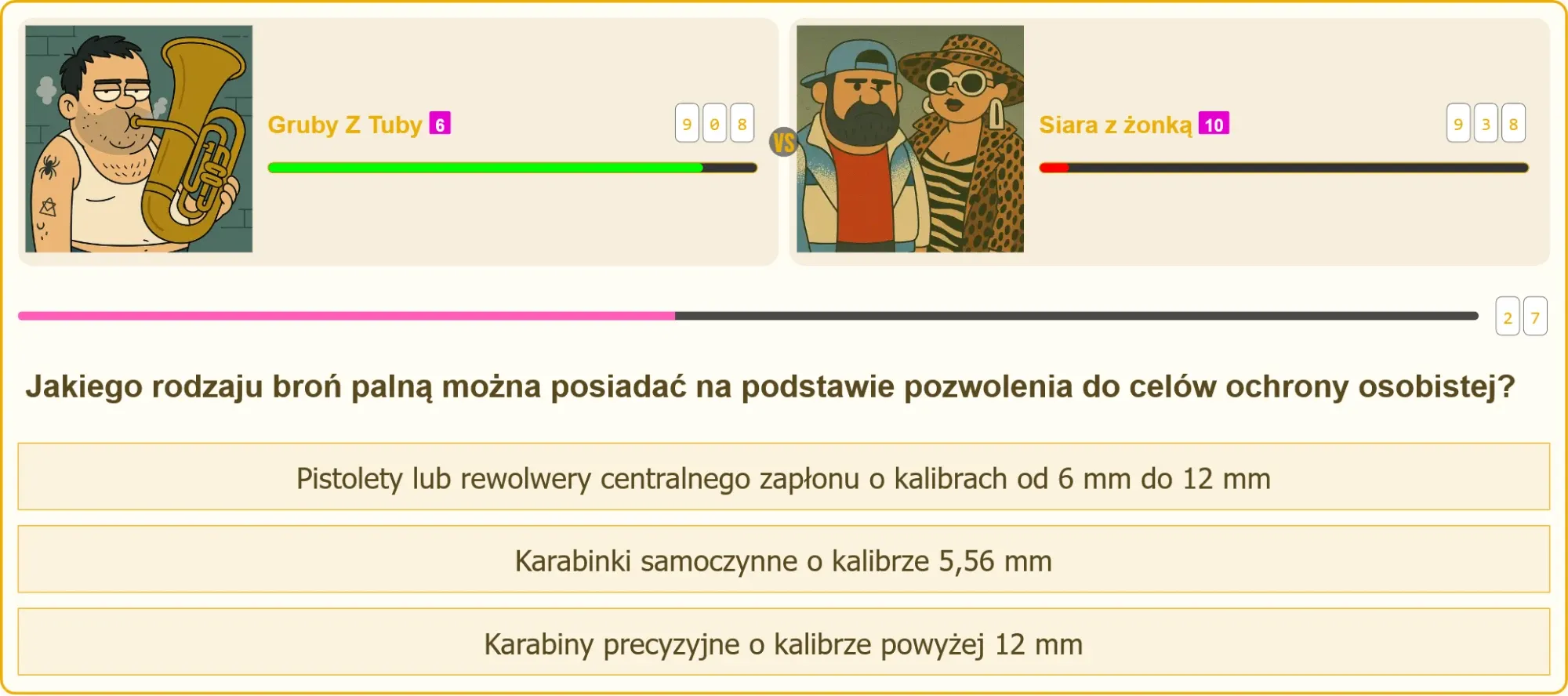Pojedynek na testach patentu strzeleckiego