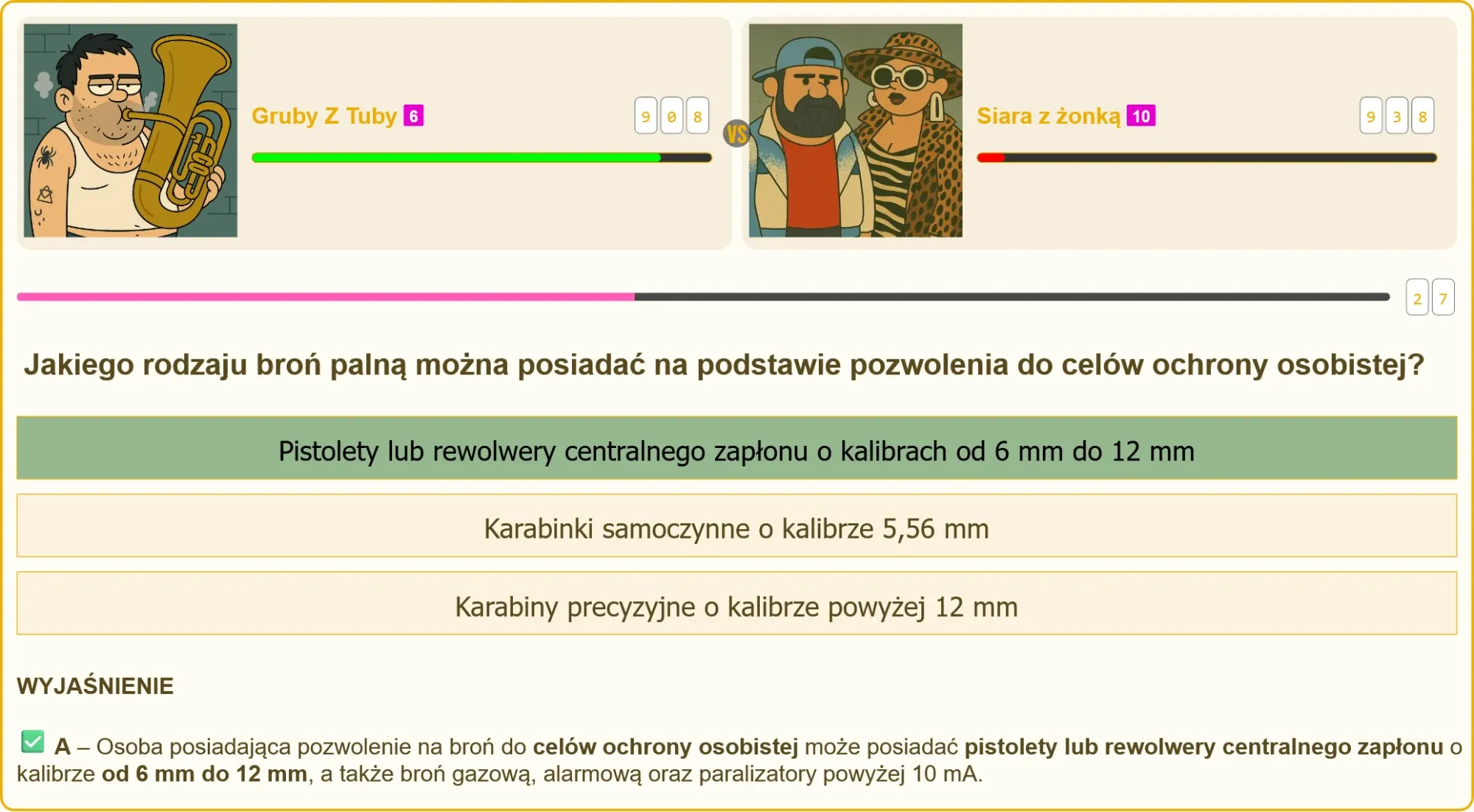 Rodzaje broni do ochrony osobistej na pozwolenie