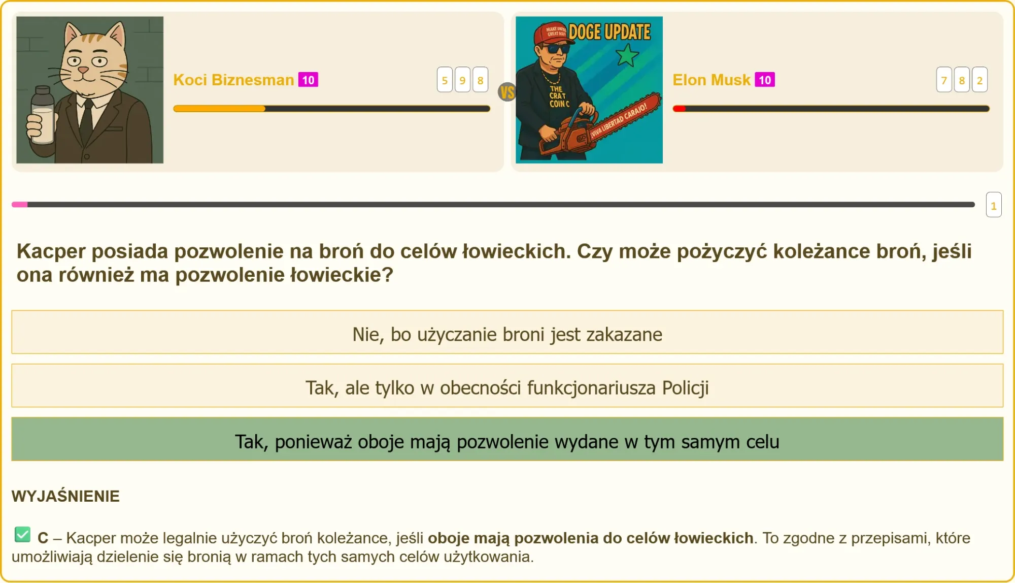 Egzamin na patent strzelecki – pytania testowe