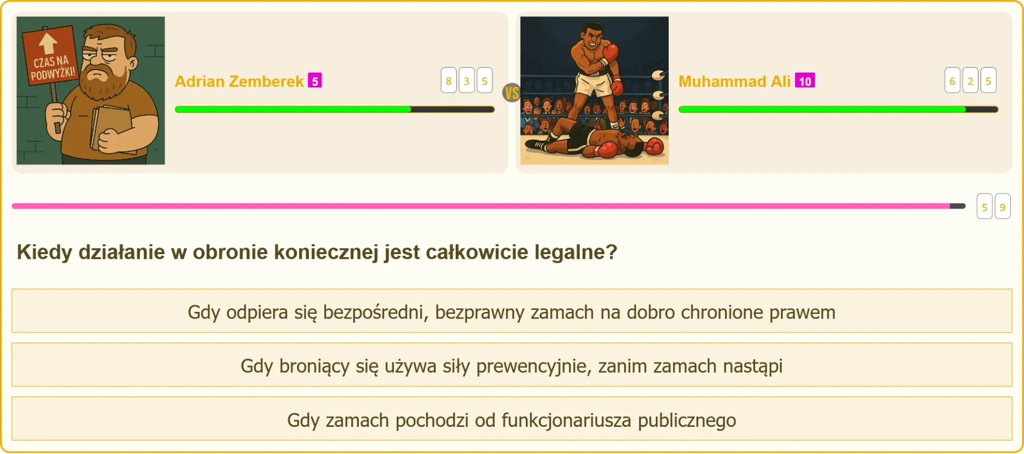 Pojedynek na egzaminie na patent strzelecki