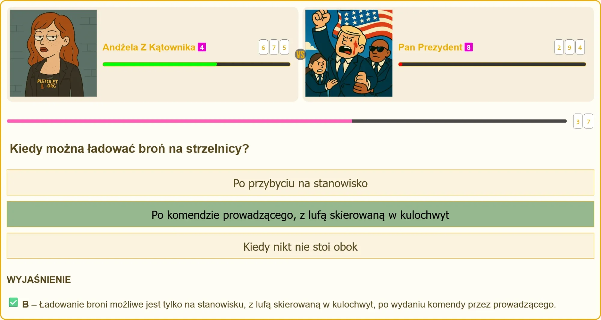 Schemat bezpiecznego ładowania broni na stanowisku strzeleckim