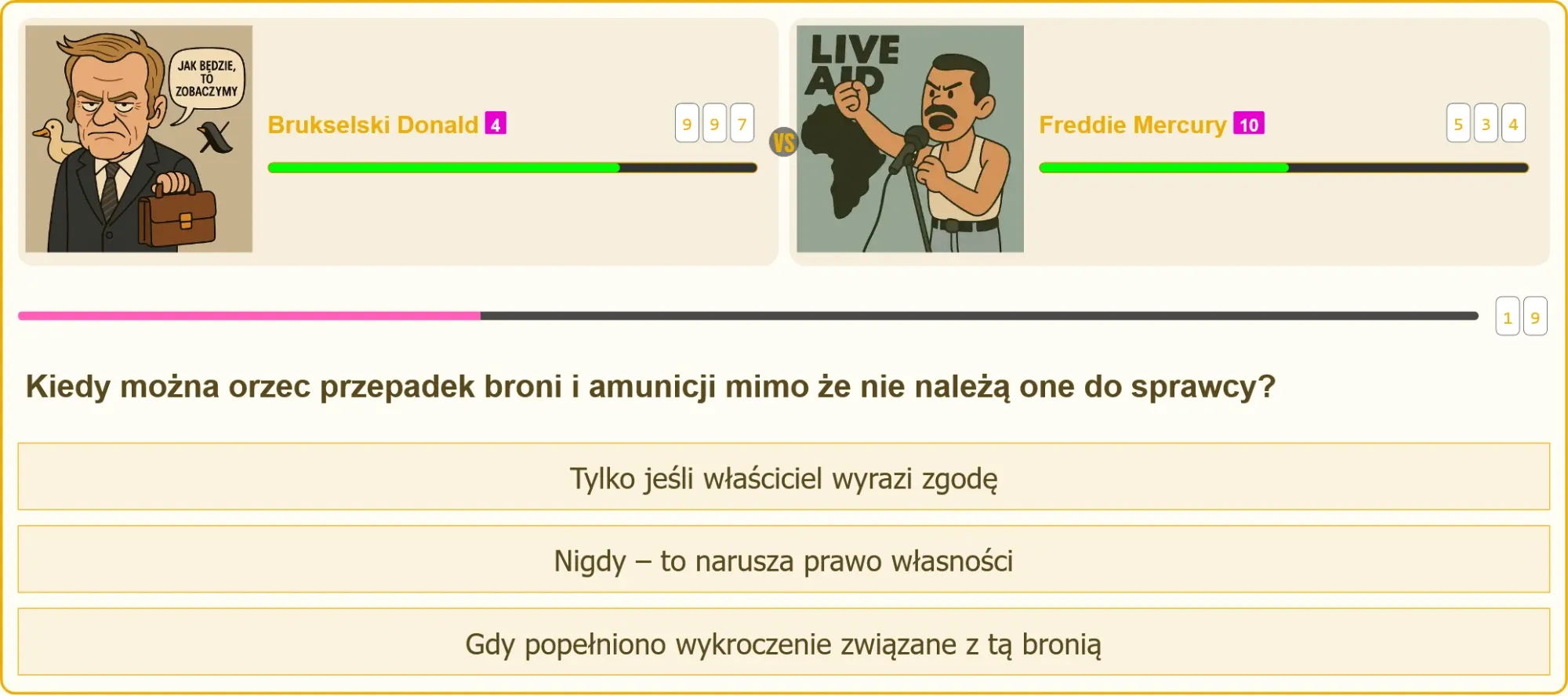 Przepadek broni i amunicji – pytanie testowe na patent strzelecki