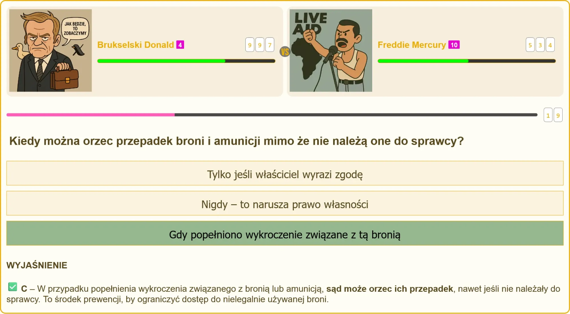 Rozwiązanie pytania o przepadek broni – egzamin na pozwolenie na broń