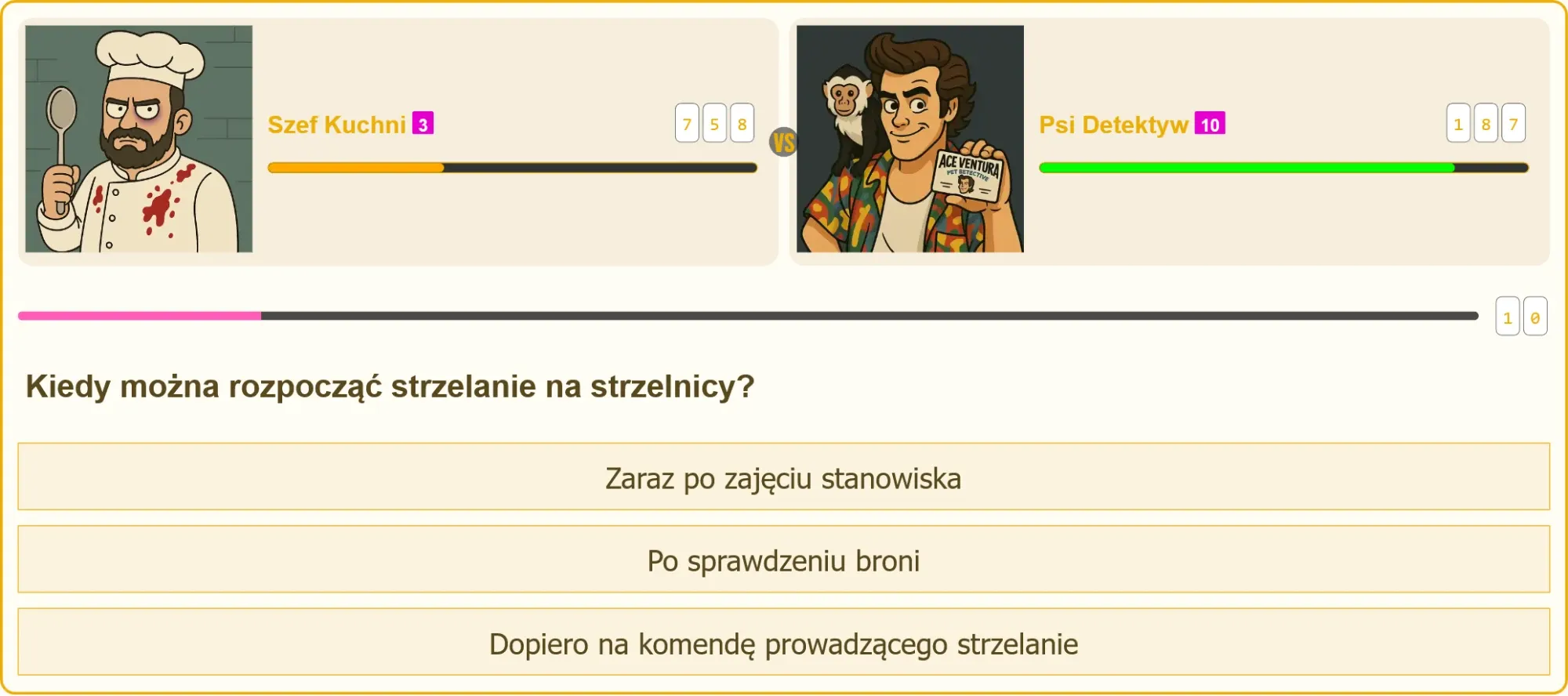 Strzelec czekający na komendę do rozpoczęcia strzelania