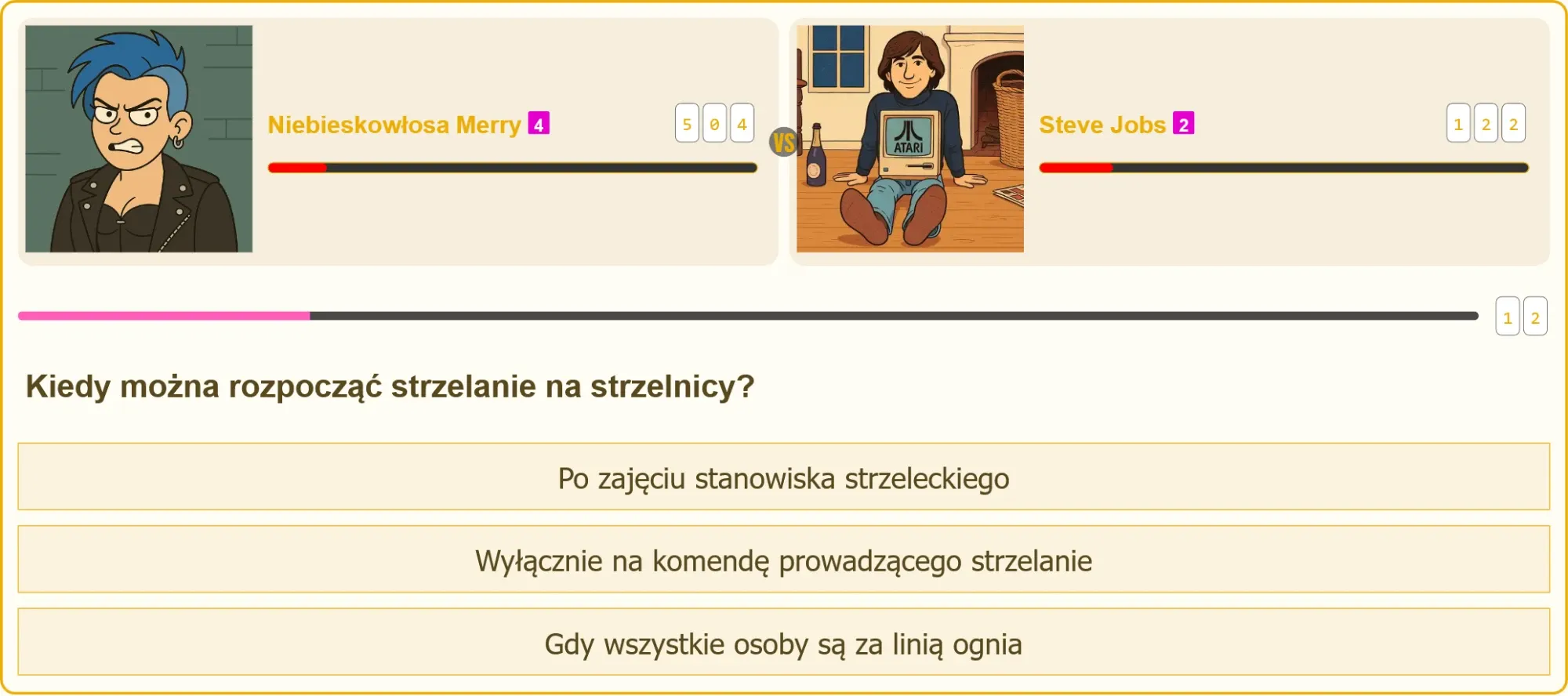 Instruktor wydający komendę do rozpoczęcia strzelania