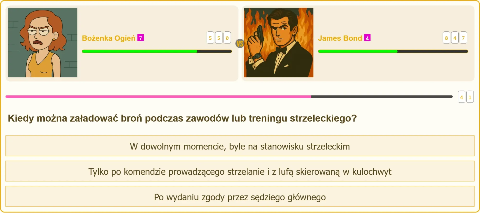 Strzelec ładujący broń na strzelnicy