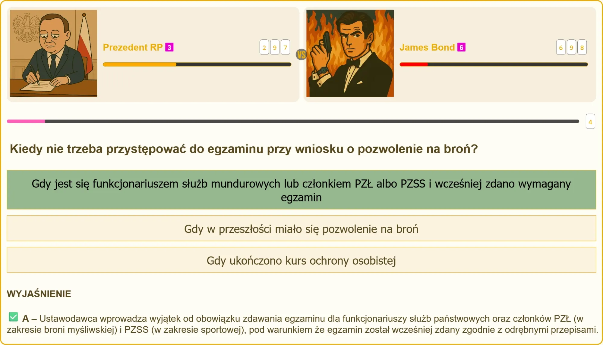 James Bond vs. użytkownik - test na patent strzelecki