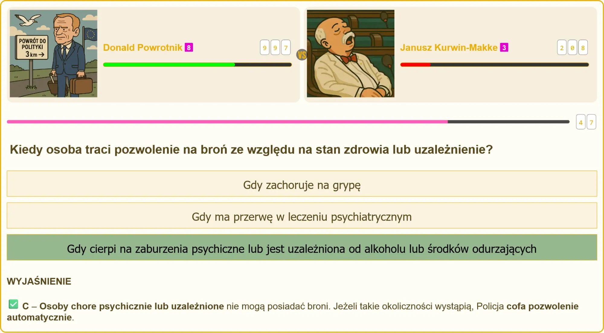 Pozwolenie na broń a stan zdrowia - przepisy prawa