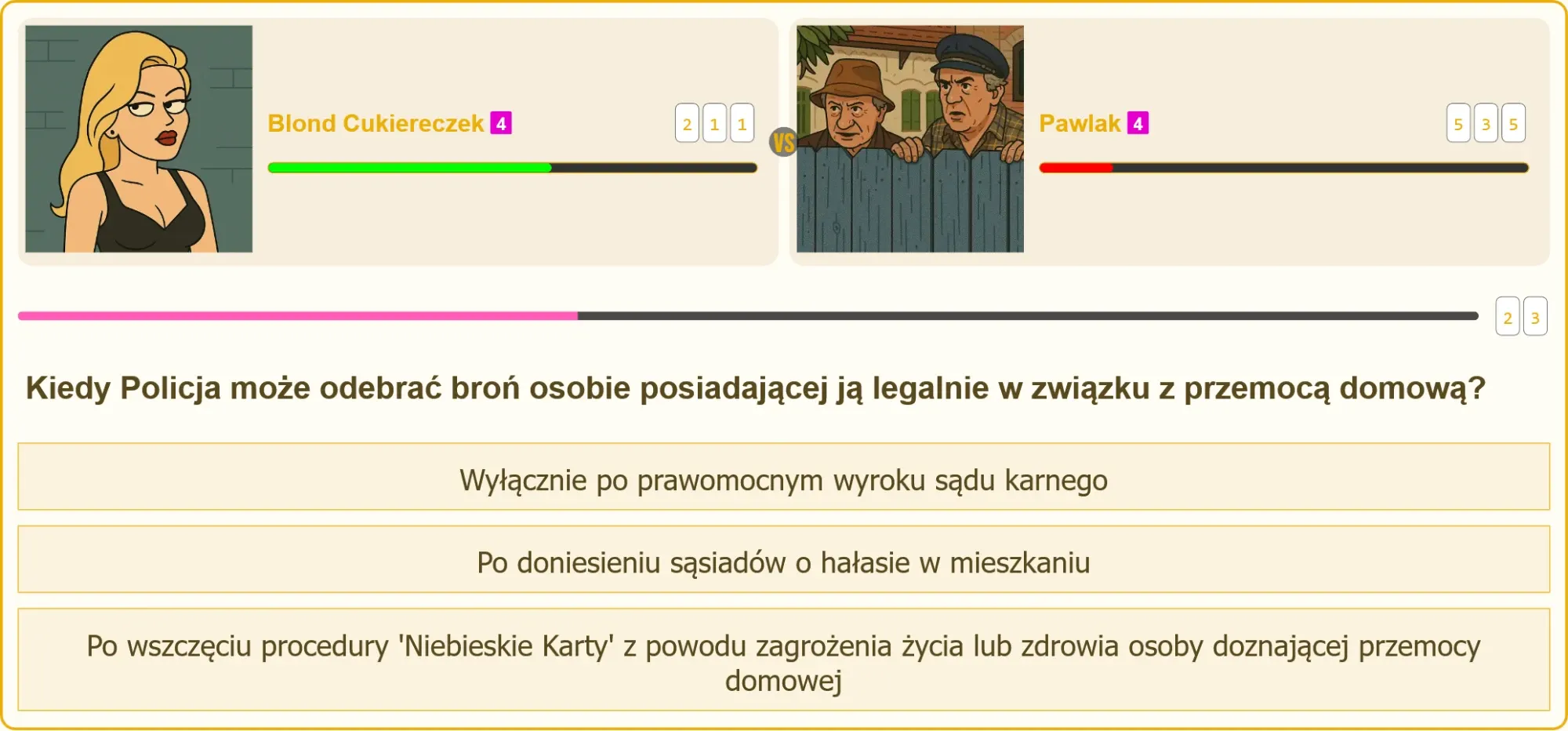 Policja odbiera broń w przypadku przemocy domowej