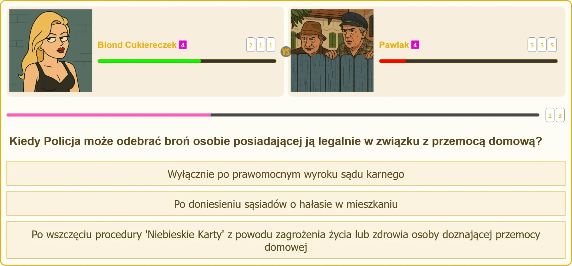 Procedura Niebieskie Karty a posiadanie broni
