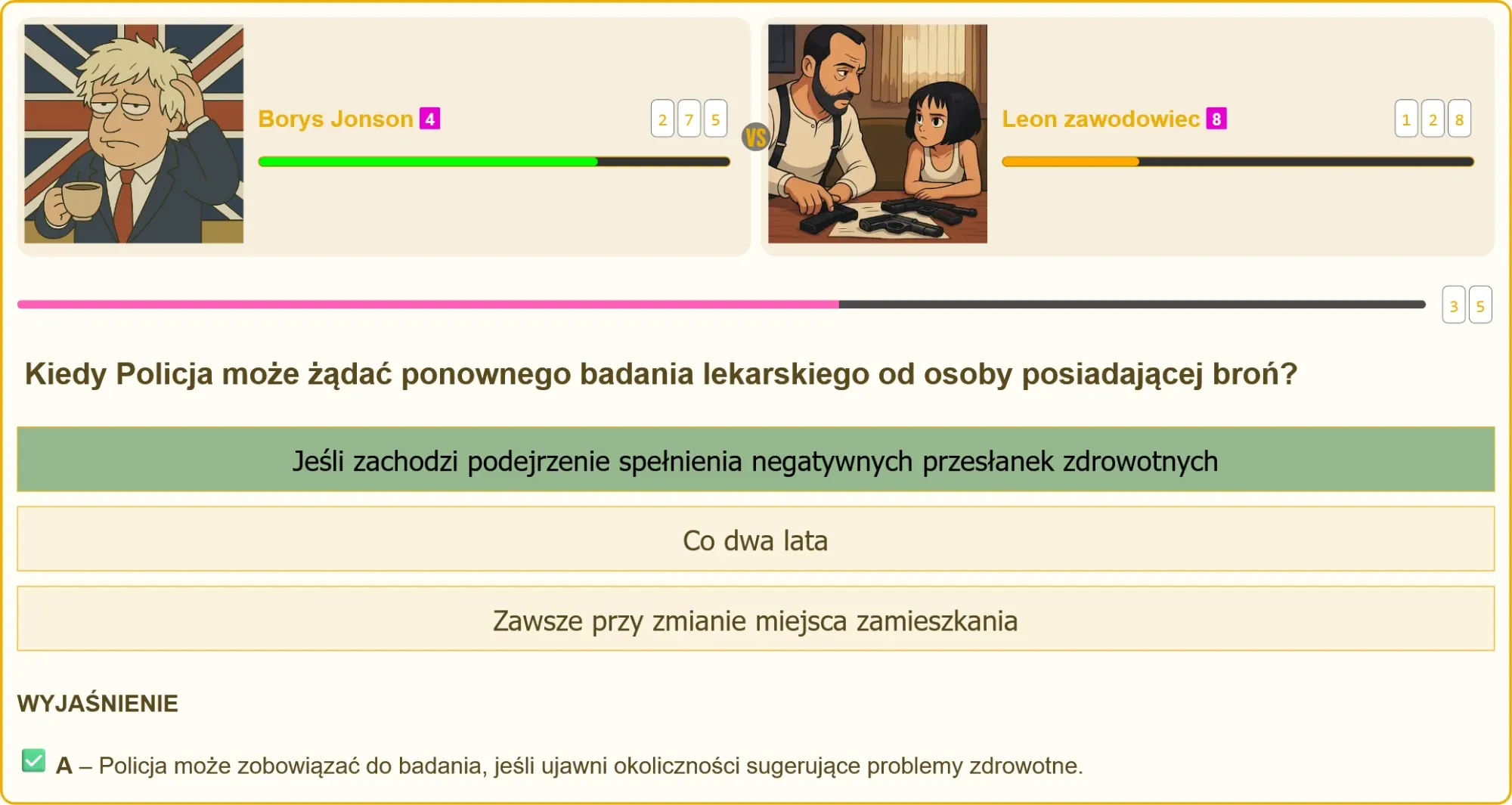 Policja żądająca badania lekarskiego od posiadacza broni