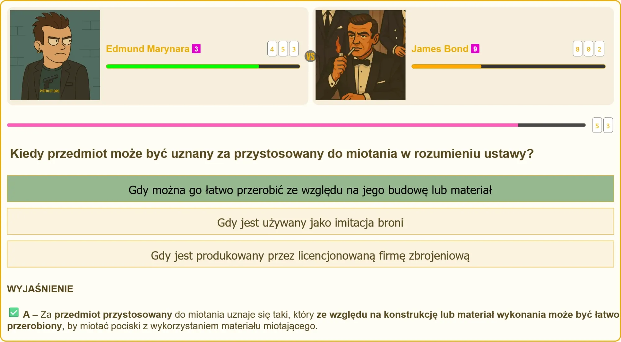 Przedmioty przystosowane do miotania - wyjaśnienie