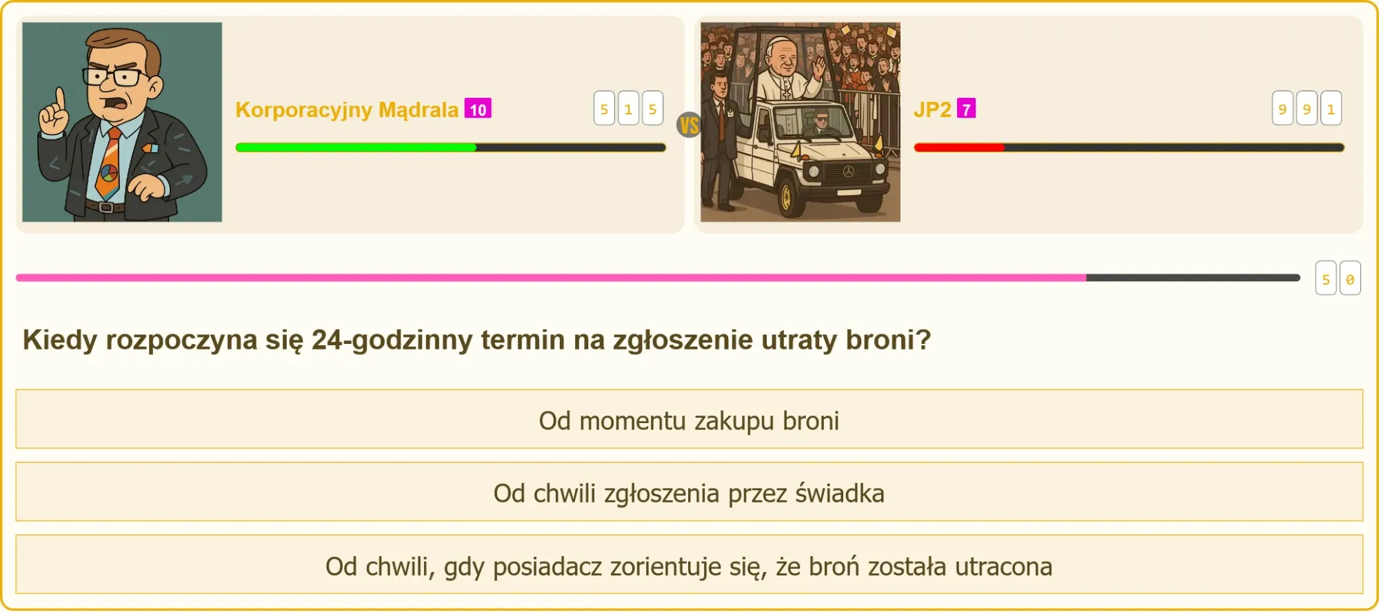 Zegar odliczający 24 godziny – termin na zgłoszenie utraty broni