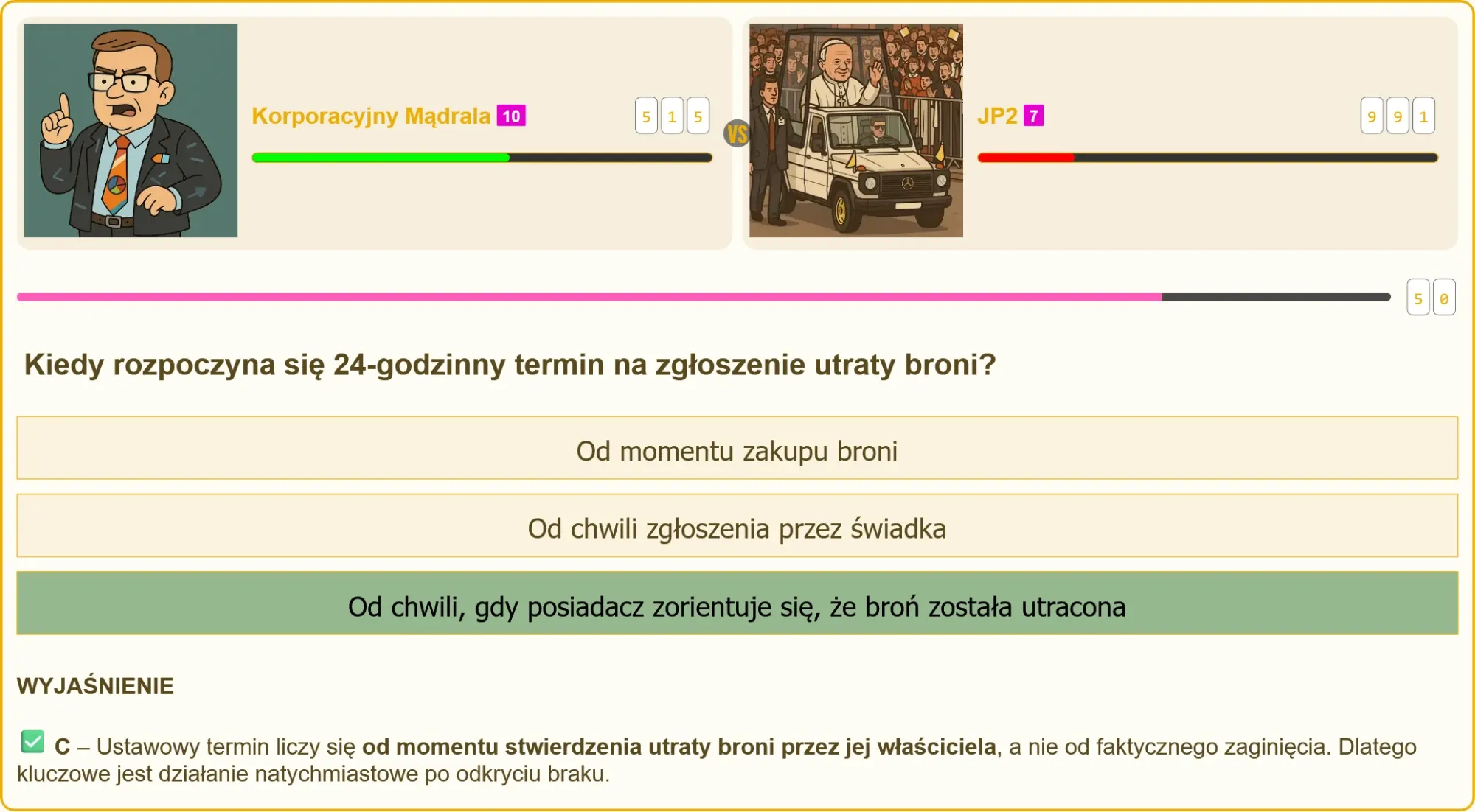 Mężczyzna sprawdzający pustą kaburę – moment stwierdzenia utraty broni