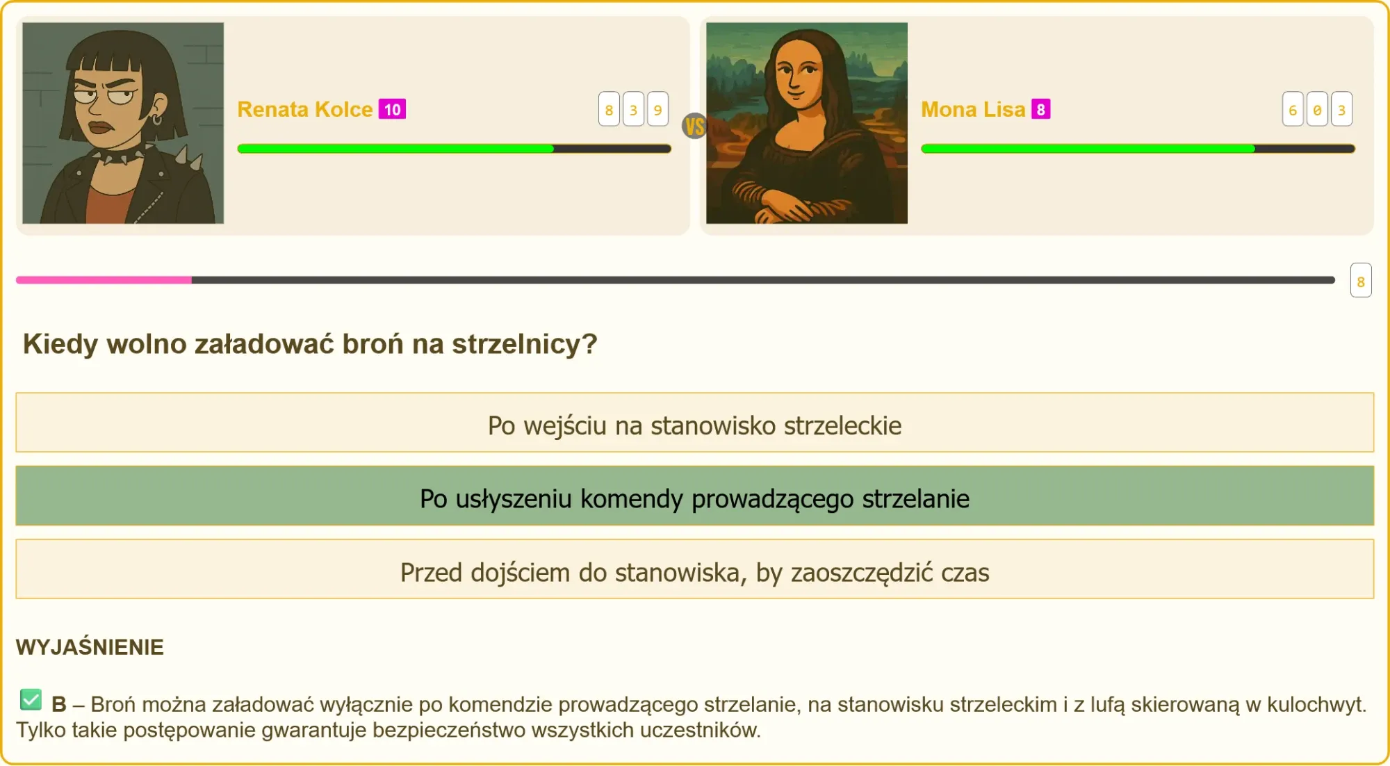 Schemat bezpiecznego ładowania broni na stanowisku strzeleckim