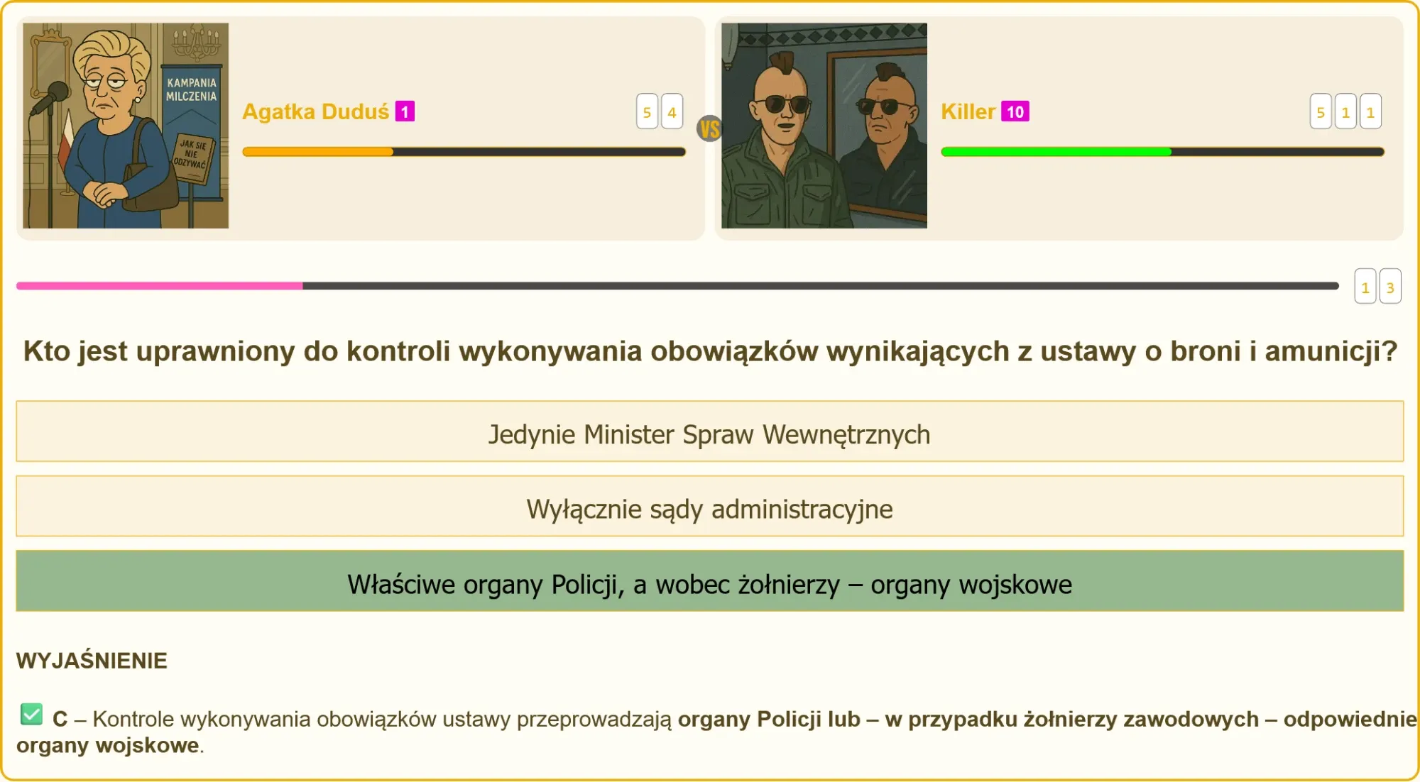Egzamin na patent strzelecki - test pisemny