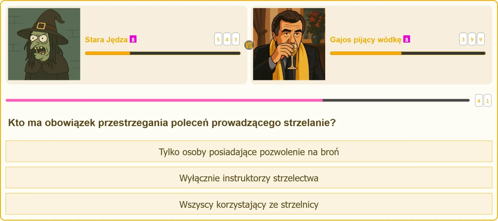 Instruktor wydający polecenia na strzelnicy