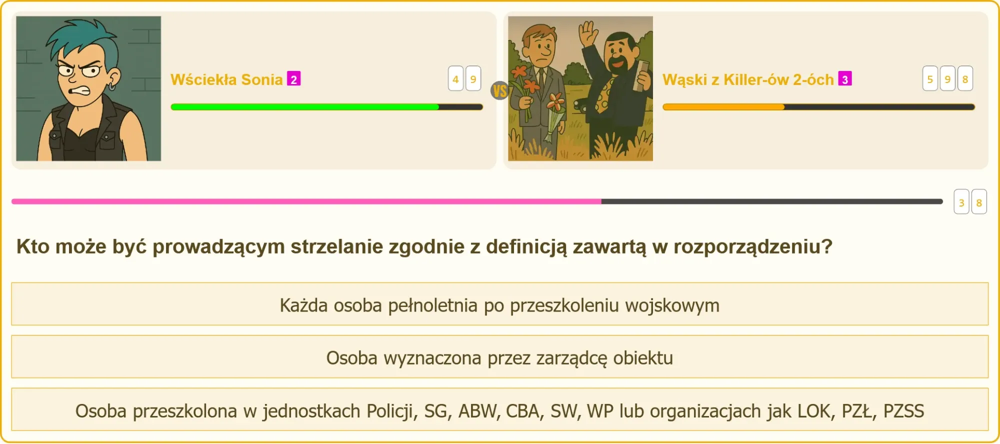 Prowadzący strzelanie na strzelnicy