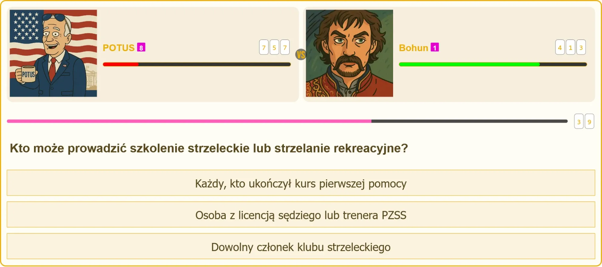 Szkolenie strzeleckie na strzelnicy