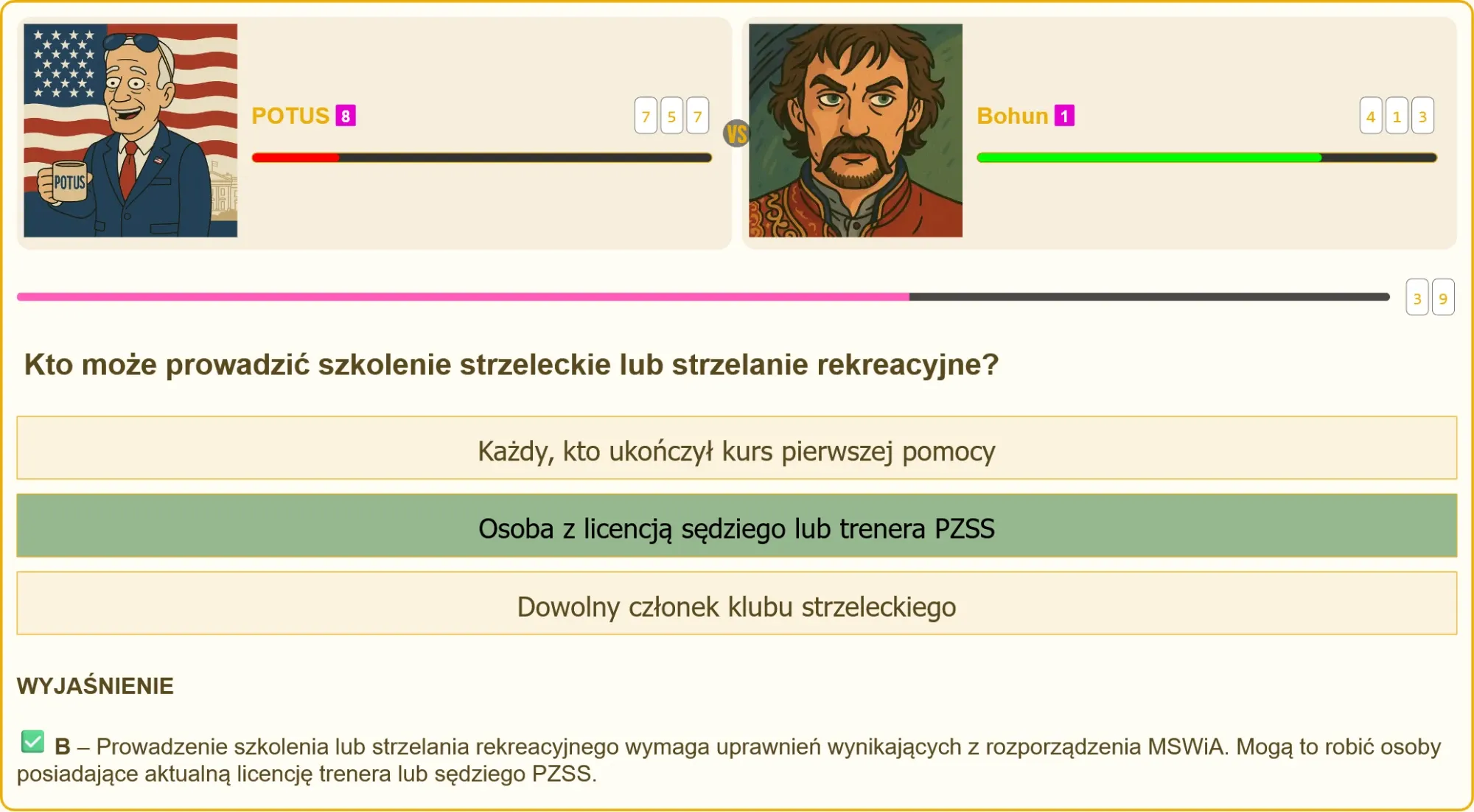 Egzamin na patent strzelecki - pytania testowe