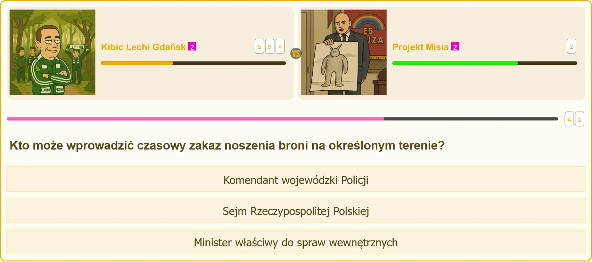 Pojedynek wiedzy na egzaminie na patent strzelecki