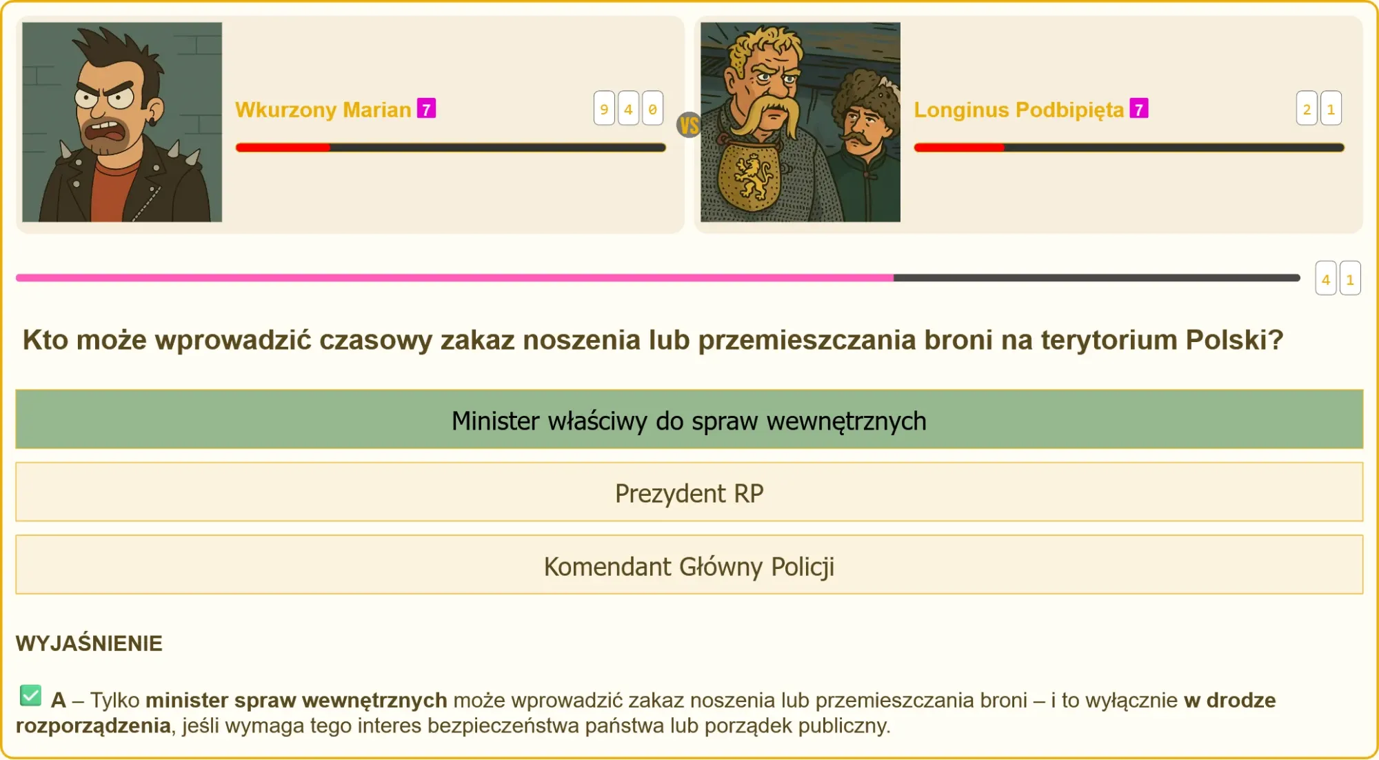Egzamin na patent strzelecki - pytania testowe